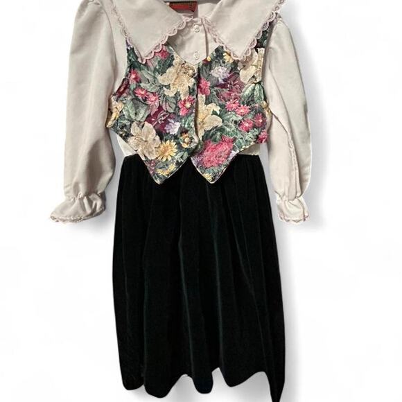 Adorable vintage 80s Nutcracker Christmas holiday dress 7-8 years - Picture 1 of 6